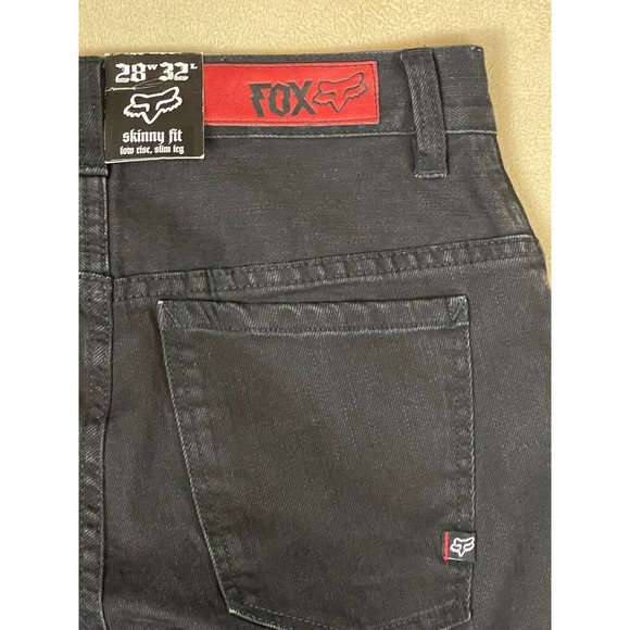Fox Racing Jeans Adult 28 Black T-Rex Straight Leg Mid Rise Denim Womens NWT - Picture 12 of 14